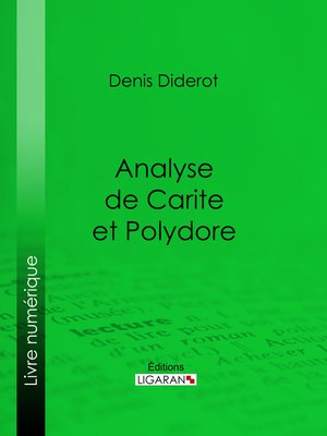cover image of Analyse de Carite et Polydore